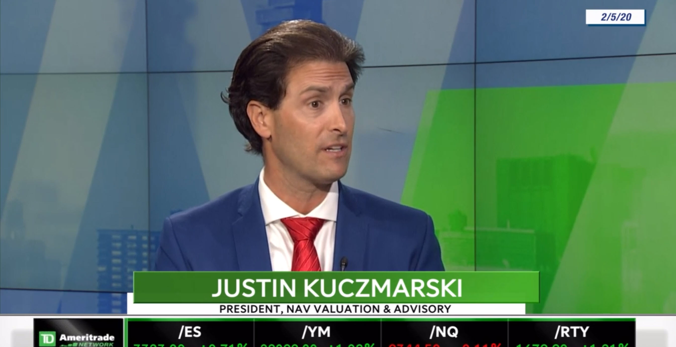Justin Kuczmarski MBA CPA CVA Reflects on 2020 Stock Market Outlook on TD Ameritrade Network